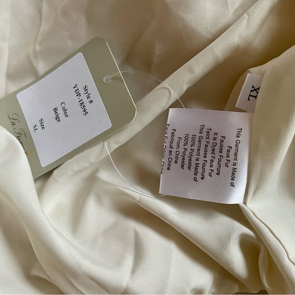 La Fiorentina Faux Fur Sherpa Bomber Jacket - Picture 4 of 5